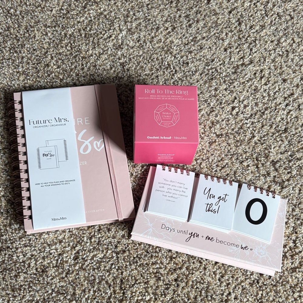 Future Mrs. Desk Planner & just engaged accessories